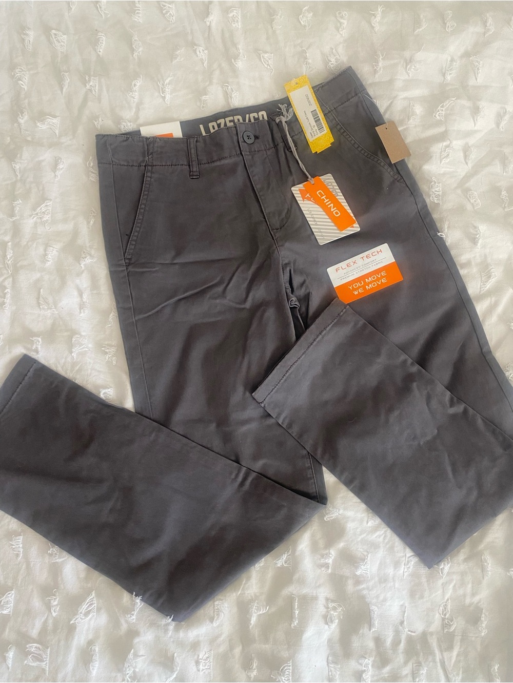Boy’s Gray Flex-Tech Chino Pants by Lazer Co (Stitchfix)